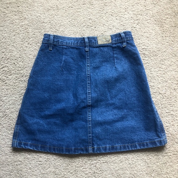denim button down skirt - Picture 2 of 2